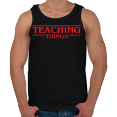 PRINTFASHION Teaching things - Férfi atléta - Fekete