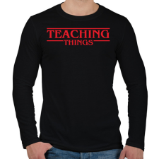 PRINTFASHION Teaching things - Férfi hosszú ujjú póló - Fekete férfi póló