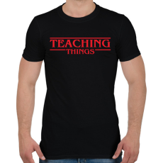 PRINTFASHION Teaching things - Férfi póló - Fekete