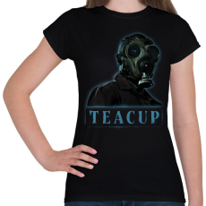 PRINTFASHION teacup sorozat - Női póló - Fekete
