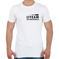 PRINTFASHION Team AstraZeneca - Férfi póló - Fehér férfi póló