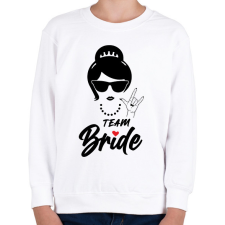 PRINTFASHION Team Bride 2 - Gyerek pulóver - Fehér gyerek pulóver, kardigán