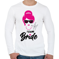 PRINTFASHION Team Bride 3 - Férfi hosszú ujjú póló - Fehér