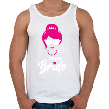 PRINTFASHION Team Bride fehér - Férfi atléta - Fehér atléta, trikó