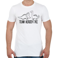 PRINTFASHION Team herbivore - Férfi póló - Fehér