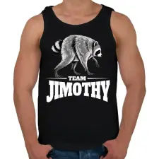 PRINTFASHION Team Jimothy fehér - Férfi atléta - Fekete atléta, trikó