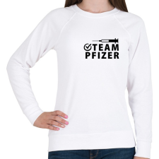 PRINTFASHION Team Pfizer - Női pulóver - Fehér női pulóver, kardigán