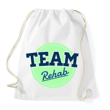 PRINTFASHION TEAM Rehab Green - Sportzsák, Tornazsák - Fehér tornazsák