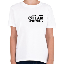 PRINTFASHION Team Sputnik V - Gyerek póló - Fehér gyerek póló