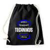 PRINTFASHION Technikus prémium minőség - Sportzsák, Tornazsák - Fekete