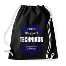 PRINTFASHION Technikus prémium minőség - Sportzsák, Tornazsák - Fekete tornazsák
