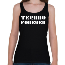 PRINTFASHION TECHNO FOREVER - Női atléta - Fekete női trikó