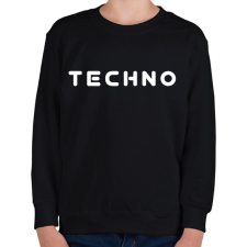PRINTFASHION techno  - Gyerek pulóver - Fekete gyerek pulóver, kardigán