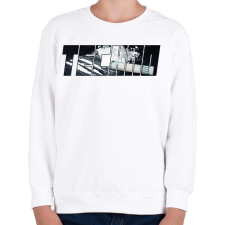 PRINTFASHION Techno Life - Gyerek pulóver - Fehér gyerek pulóver, kardigán