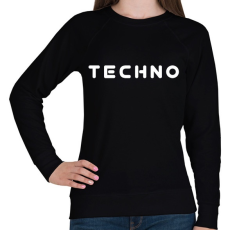 PRINTFASHION techno  - Női pulóver - Fekete