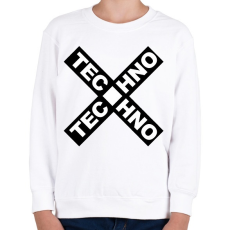 PRINTFASHION TECHNO X - Gyerek pulóver - Fehér