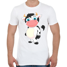 PRINTFASHION Tehén  - Férfi póló - Fehér