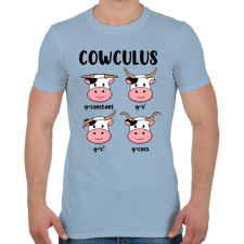 PRINTFASHION Tehén függvények - Férfi póló - Világoskék férfi póló