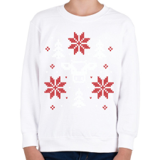 PRINTFASHION Tehenes csúnya pulcsi - Gyerek pulóver - Fehér gyerek pulóver, kardigán