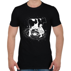 PRINTFASHION Tejút - Férfi póló - Fekete