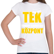 PRINTFASHION TEK tömény elhárítási központ - Női póló - Fehér női póló