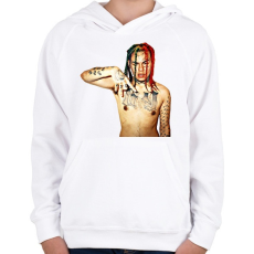 PRINTFASHION Tekashi - Gyerek kapucnis pulóver - Fehér