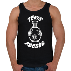 PRINTFASHION TeKis Köcsög - Férfi atléta - Fekete