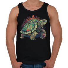 PRINTFASHION Teknős - Férfi atléta - Fekete