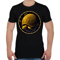 PRINTFASHION teknős - Férfi póló - Fekete