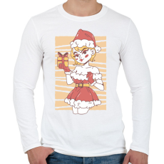 PRINTFASHION Télanyó - Férfi hosszú ujjú póló - Fehér