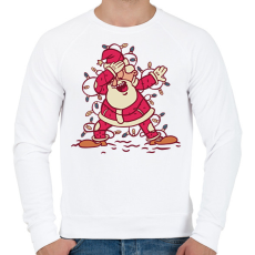 PRINTFASHION Télapó dab - Férfi pulóver - Fehér