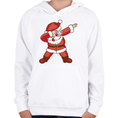 PRINTFASHION Télapó dab - Gyerek kapucnis pulóver - Fehér