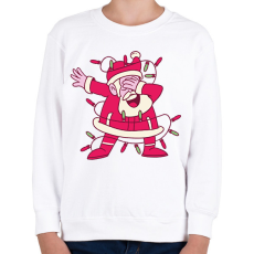 PRINTFASHION Télapó dab - Gyerek pulóver - Fehér