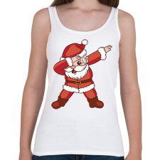 PRINTFASHION Télapó dab - Női atléta - Fehér női trikó