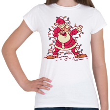 PRINTFASHION Télapó dab - Női póló - Fehér női póló