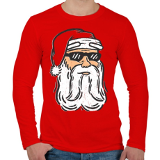 PRINTFASHION Télapó - Férfi hosszú ujjú póló - Piros