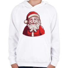 PRINTFASHION Télapó - Gyerek kapucnis pulóver - Fehér