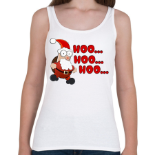 PRINTFASHION Télapó - hoo... - Női atléta - Fehér női trikó