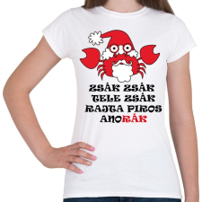 PRINTFASHION Télapó itt van - rák - Női póló - Fehér női póló