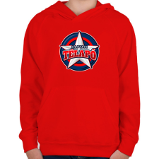 PRINTFASHION TÉLAPÓ KAPITÁNY - Gyerek kapucnis pulóver - Piros gyerek pulóver, kardigán