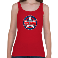 PRINTFASHION TÉLAPÓ KAPITÁNY - Női atléta - Cseresznyepiros női trikó