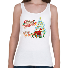 PRINTFASHION Télapó - Női atléta - Fehér