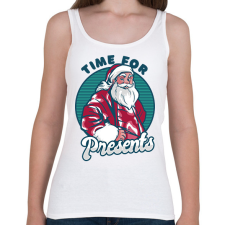 PRINTFASHION Télapó  - Női atléta - Fehér női trikó