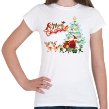 PRINTFASHION Télapó - Női póló - Fehér női póló