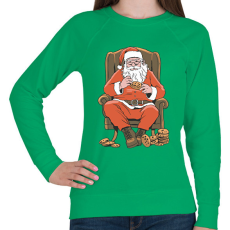 PRINTFASHION Télapó sütizik - Női pulóver - Zöld