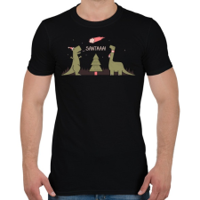 PRINTFASHION Télapóóó - Férfi póló - Fekete férfi póló