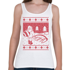 PRINTFASHION Télapós csúnya pulcsi - Női atléta - Fehér