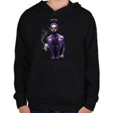 PRINTFASHION Teletubbie - Gyerek kapucnis pulóver - Fekete gyerek pulóver, kardigán