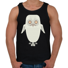 PRINTFASHION Téli bagoly - Férfi atléta - Fekete atléta, trikó