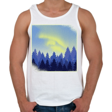 PRINTFASHION Téli táj - Férfi atléta - Fehér atléta, trikó